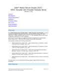 Intel® Media Server Studio - HEVC Decoder and Encoder Release