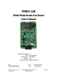 PMDX-126 User`s Manual, Revision 1.1