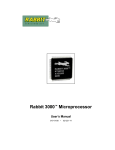 Rabbit 3000™ Microprocessor User`s Manual