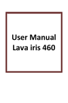 User Manual Lava iris 460