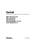 ENET-232 Series and ENET-485 Series User Manual for Windows