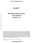 M•CORE™ M•CORE Evaluation System User`s Manual