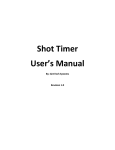 Shot Timer User`s Manual