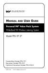 Users Manual - Centrum Sound