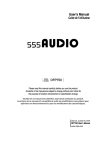 555 Audio English User Manual