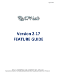 Version 2.17 FEATURE GUIDE