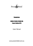PowerShield-Centurion 3/1 User Manual