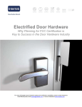 Electrified Door Hardware White Paperx