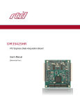 DM35425 - User`s Manual - RTD Embedded Technologies, Inc.