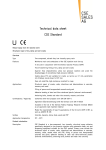 Technical data sheet CSE Standard