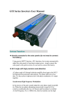 GTI Series Inverters User Manual