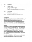 Date: April 24, 1987 To: Richard J. Coffey Director of management