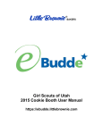 Girl Scouts of Utah 2015 Cookie Booth User Manual