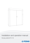 Installation and operation manual