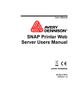 SNAP Printer Web Server Users Manual