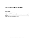 Cjoverkill User Manual :: FAQ