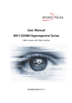 User Manual MV1-D2048 Hyperspectral Series