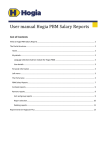 User manual Hogia PBM Salary Reports