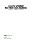 Density Gradient Fractionation Systems User Manual