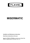 Misermatic Installation & User Manual