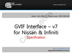 GVIF Interface for Nissan / Infiniti User Manual