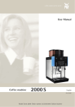 User Manual Coffee machine - ricmas