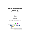 C-SAW User`s Manual