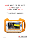 User manual for HD RANGER 50 SE (field strength meter)