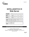 INTELLISWITCH II Web Server INSTALLATION AND