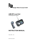 LMS-RF-Low End INSTRUCTION MANUAL