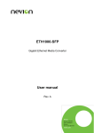 ETH1000-SFP User manual
