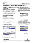 Rosemount 3051S Advanced HART Diagnostics with