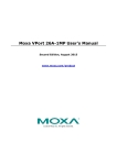 Moxa VPort 26A-1MP User`s Manual