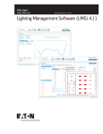 Lighting Management Software (LMS) 4.11