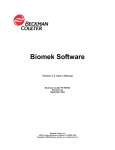 Biomek Software User`s Manual