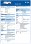 Epson EB-1735W Specification Sheet