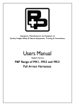 Users Manual P&P MK1, MK2 & MK3 Range of Fall