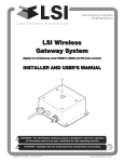 INSTALLER AND USER`S MANUAL - Load Systems International