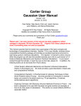 Carlier Group Gaussian User Manual