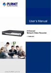 NVR-915 User Manual - PLANET Technology Corporation.