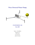 Wave Powered Water Pump