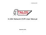 H.264 Network DVR User Manual - Talos Security