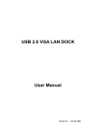 USB 2.0 VGA LAN DOCK User Manual