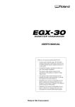 User`s Manual, EGX-30 (English)