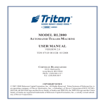 Triton RL2000 User Manual