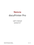 Neevia docuPrinter Pro user`s manual