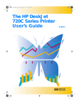 The HP DeskJet 720C Series Printer User`s Guide