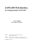 J-OWAMP web interface user`s manual