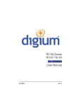 Digium Single Span Digital Telephony Card User Manual
