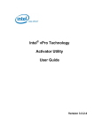 Intel vPro Technology Activator Utility User Guide